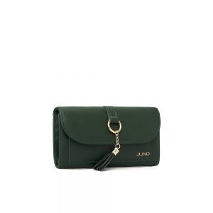 Ví cầm tay nắp gập khoá kim loại trang trí VI107